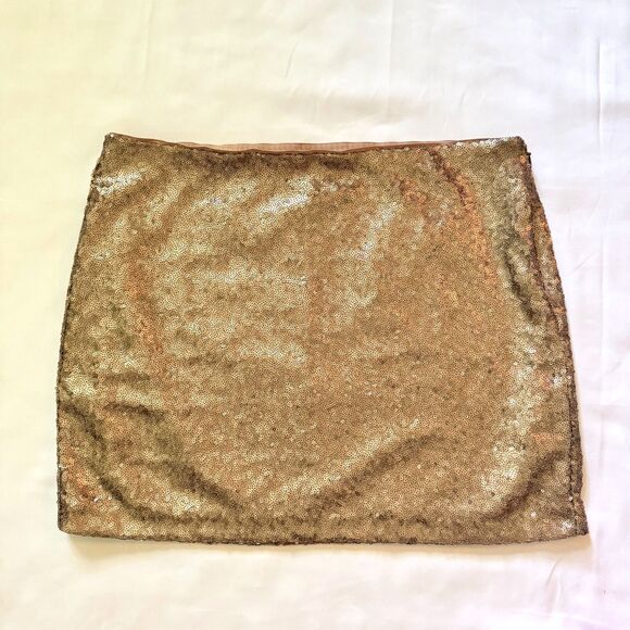 Gap Sequin Mini Skirt Sequins Double Lined Women's Size 6 - Picture 1 of 7